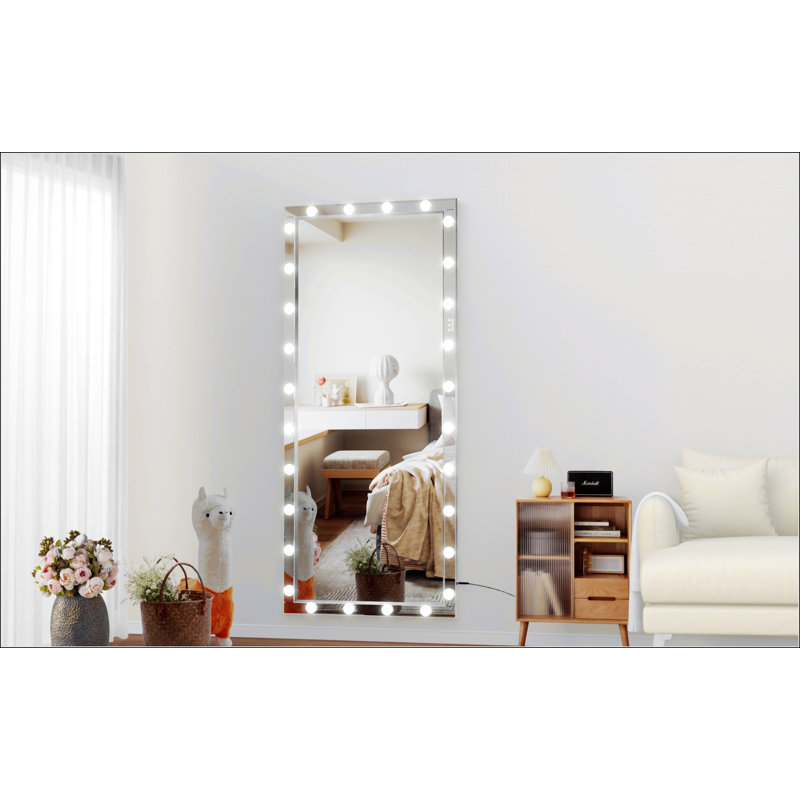 Vanity full body mirror top